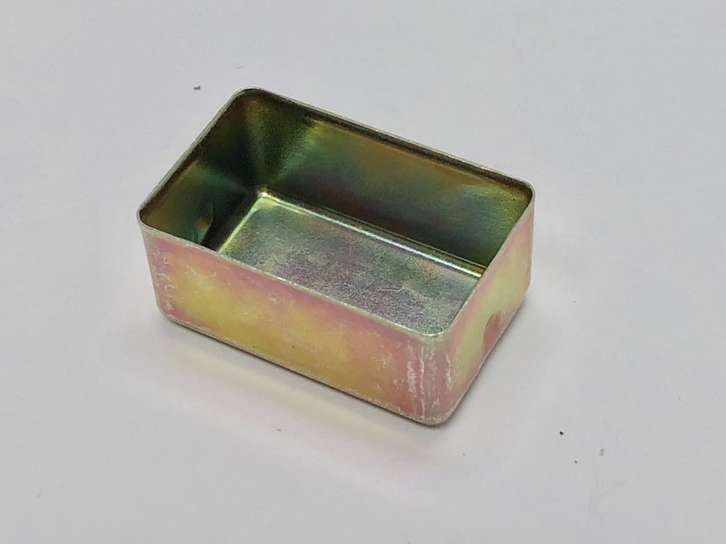 1008 Rectangular Drawn Solenoid Cover Cold Roll Plated Part